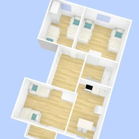Zweibettzimmer Fuer Monteure In Dessau 3-zimmer-wohnung Mit Gemeinschaftskueche Und -bad Apartment Mildensee